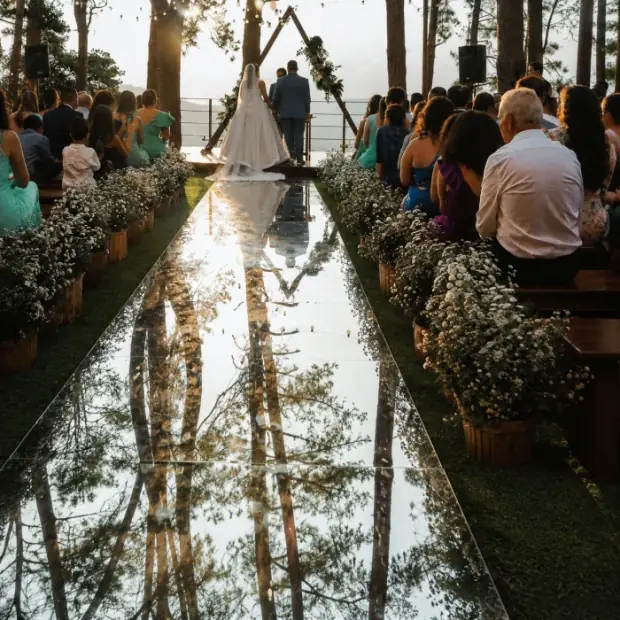 Foto: passarela em debutante